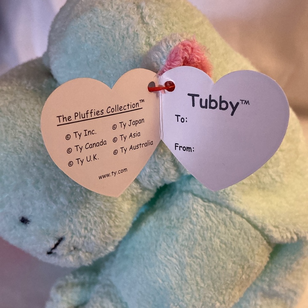NWT ⭐️Host Pick⭐️ Rare Vintage 2002 TY® Pluffies Tubby™ Plush Hippo Ltd Edition* - Picture 4 of 12